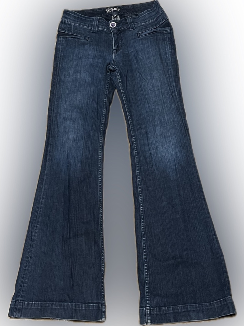 Vintage 2000’s Anlo Dark Blue Denim Flare Women’s jeans👖